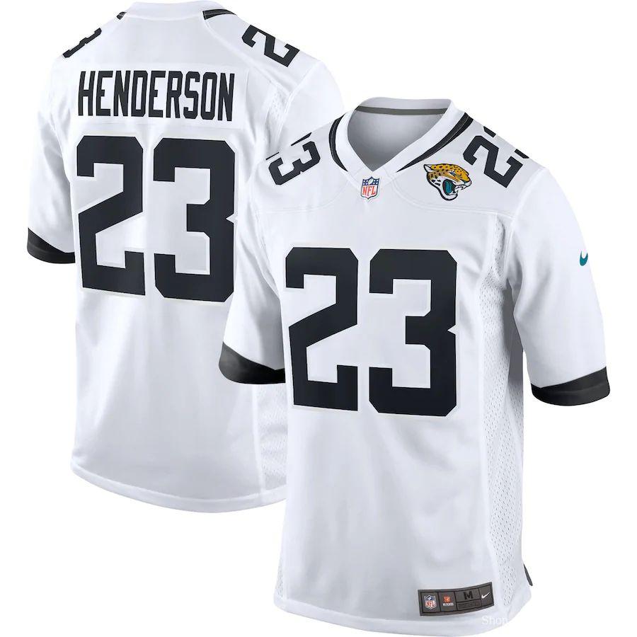 Men's CJ Henderson White Player Limited Team Jersey