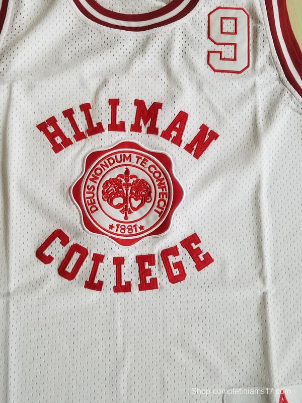 Dwayne Wayne 9 Hillman College Theater White Basketball Jersey A Different World