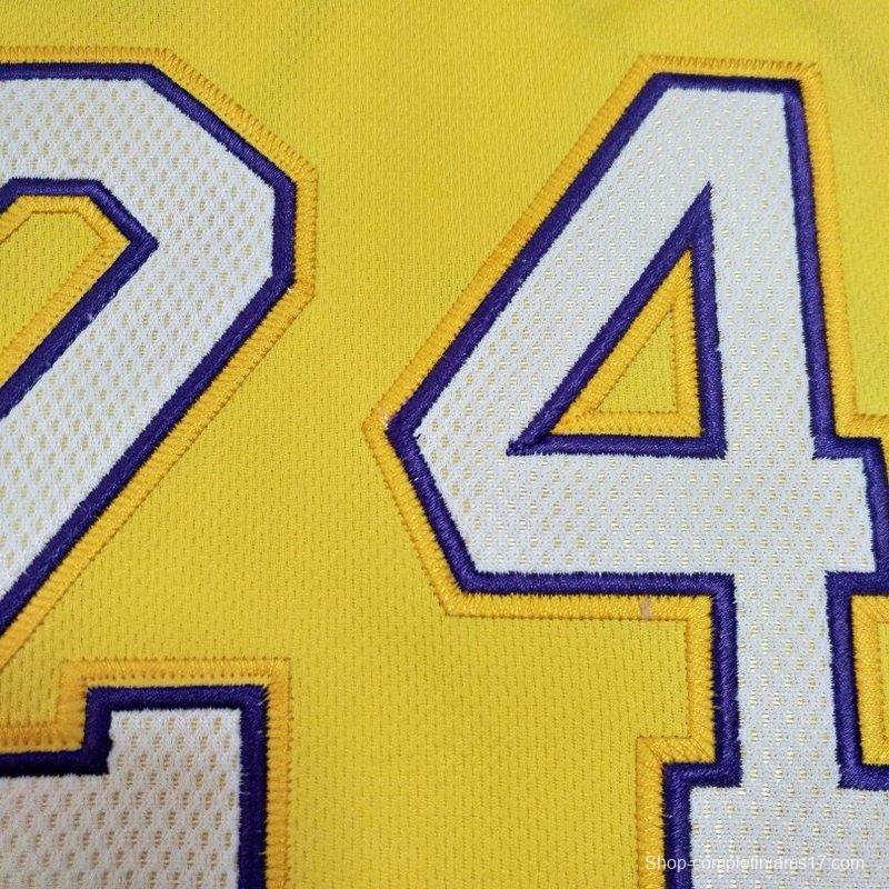 Men's Kobe Bryant Yellow Retro Classic Team Jersey