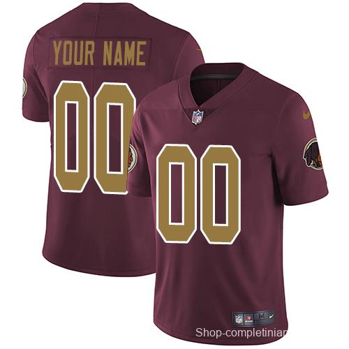 Youth Burgundy Alternate Custom Game Team Jersey