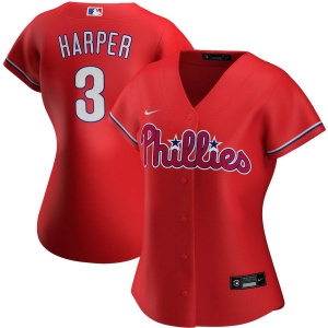 Women's Bryce Harper Red Alternate 2020 Player Team Jersey