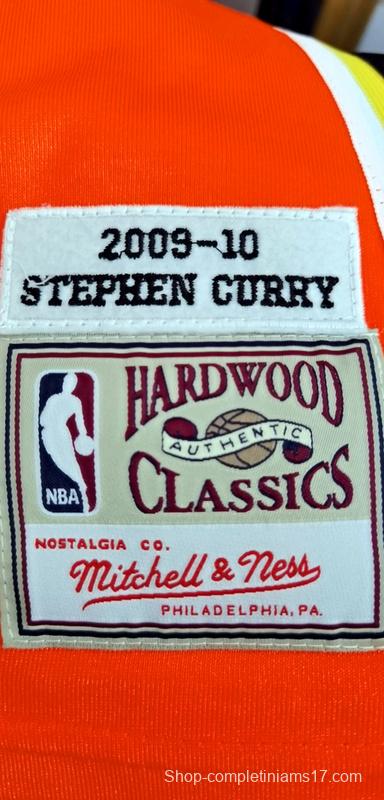 Men's Stephen Curry Orange Retro Classic Team Jersey