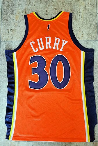 Men's Stephen Curry Orange Retro Classic Team Jersey