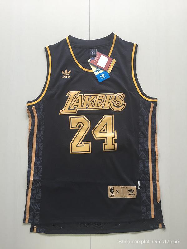 Kobe Bryant 24 Black Golden Edition Jersey