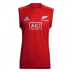 All Blacks 2021 Men's Performance Primeblue Red Singlet