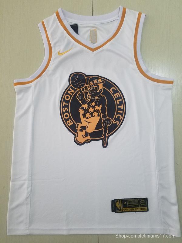 Kemba Walker 8 White Golden Edition Jersey