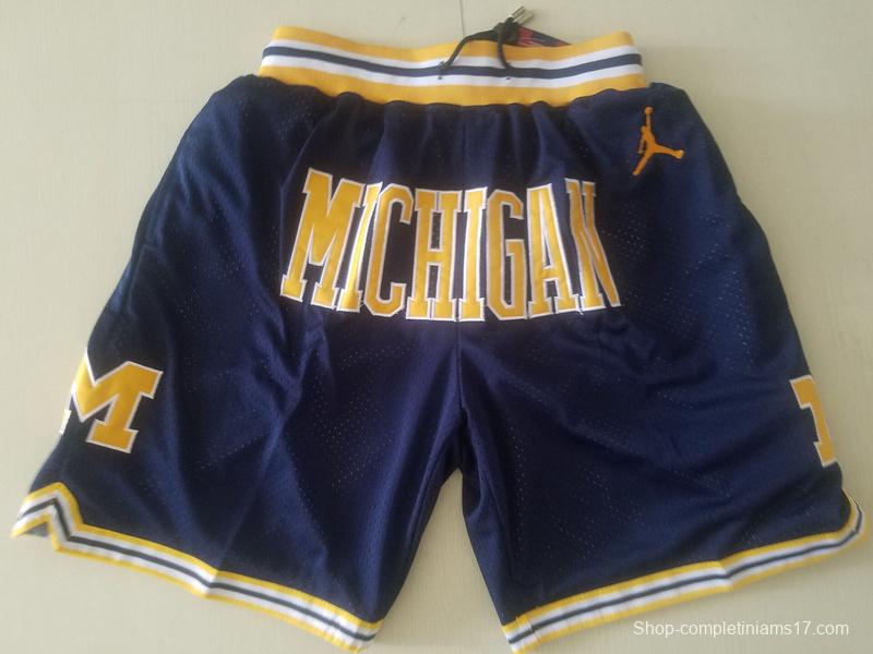 Michigan State College Navy Blue Basketball Shorts