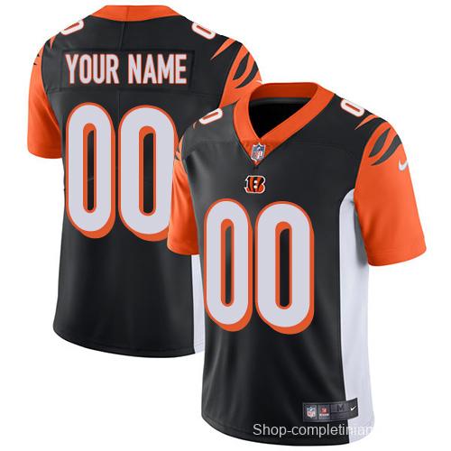 Men's Black Customized Limited Team Jersey