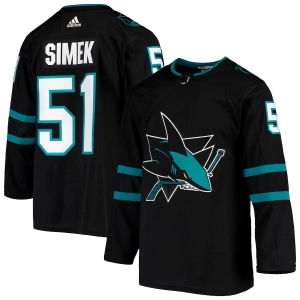 Men's Radim Simek Black Alternate Team Jersey