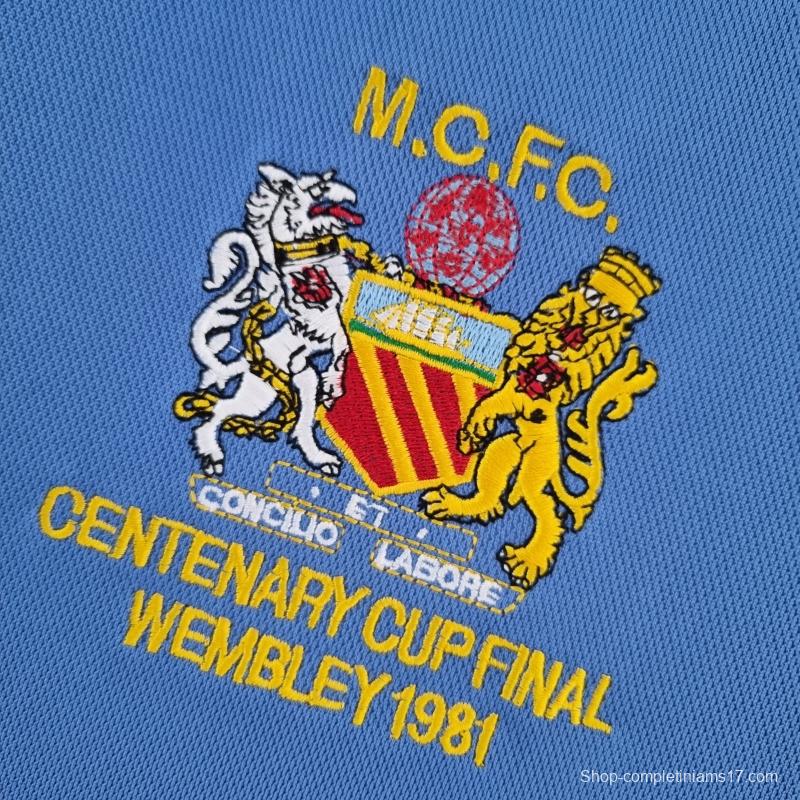 Retro Manchester City 81/82 Home Soccer Jersey