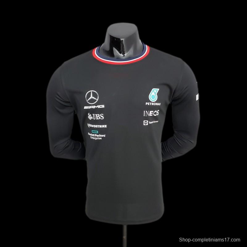 F1 Formula One 2022 Mercedes Long Sleeve Black 