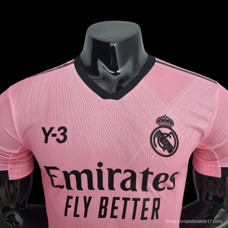 Player Version 2022 Real Madrid Y3 Edition Pink