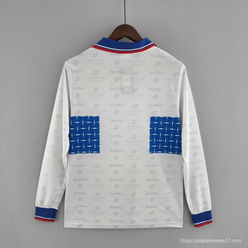 Retro 1996 Long Sleeve Deportivo Universidad Católica Third Away Soccer Jersey