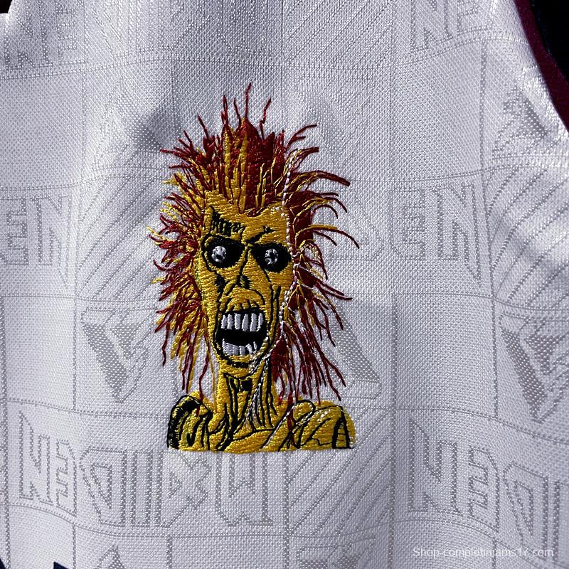 Retro 1999 West Ham Iron Maiden Away Soccer Jersey