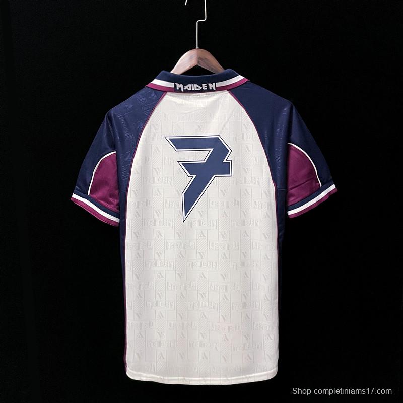 Retro 1999 West Ham Iron Maiden Away Soccer Jersey