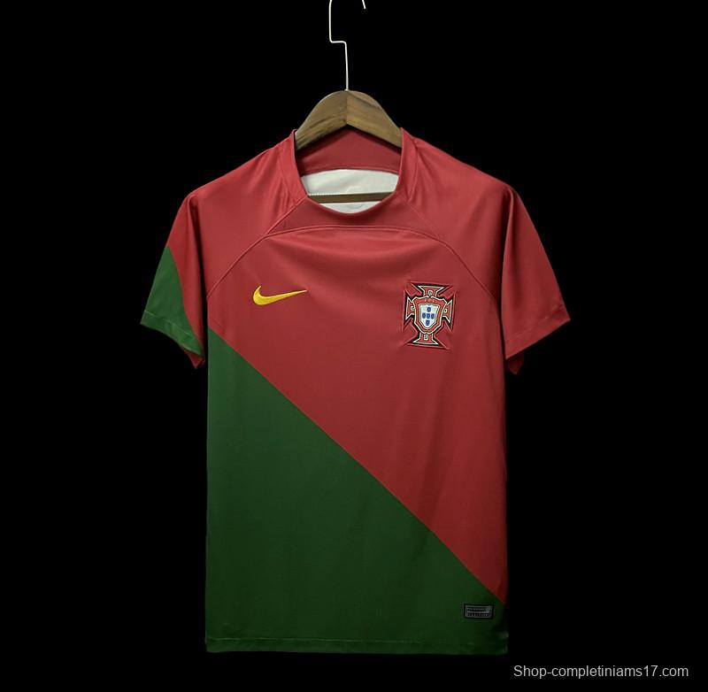 2022 Portugal Home Soccer Jersey