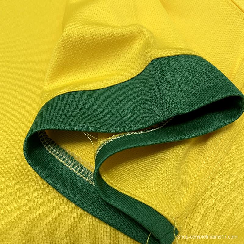 Retro 2006 Brazil Home Soccer Jersey