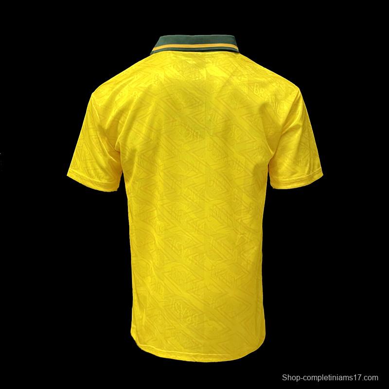 Retro 91/93 Brazil Home Soccer Jersey