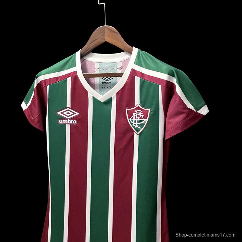 22/23 Fluminense Home Woman Soccer Jersey