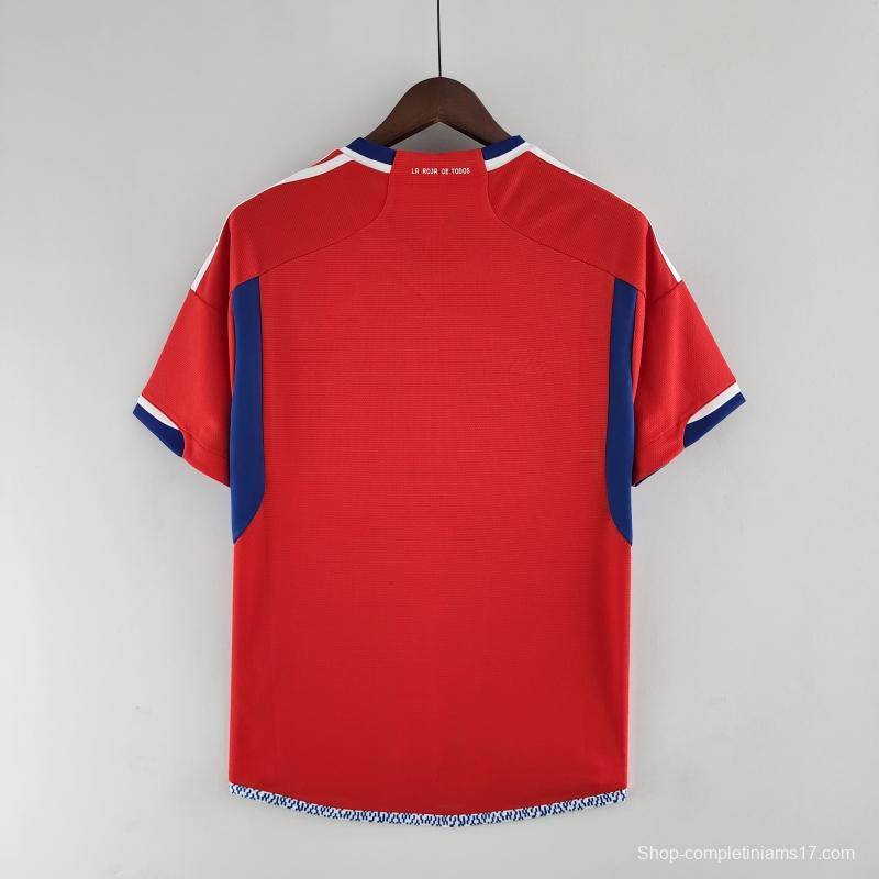 2022 Chile Home Soccer Jersey