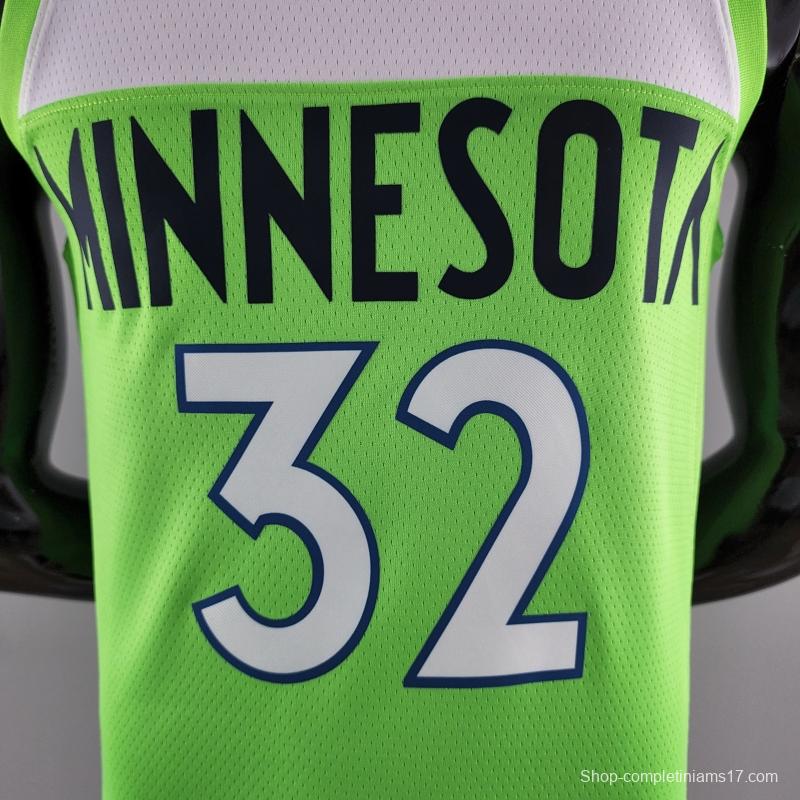 Minnesota Timberwolves TOWNS#32 Air Jordan NBA Jersey Blue