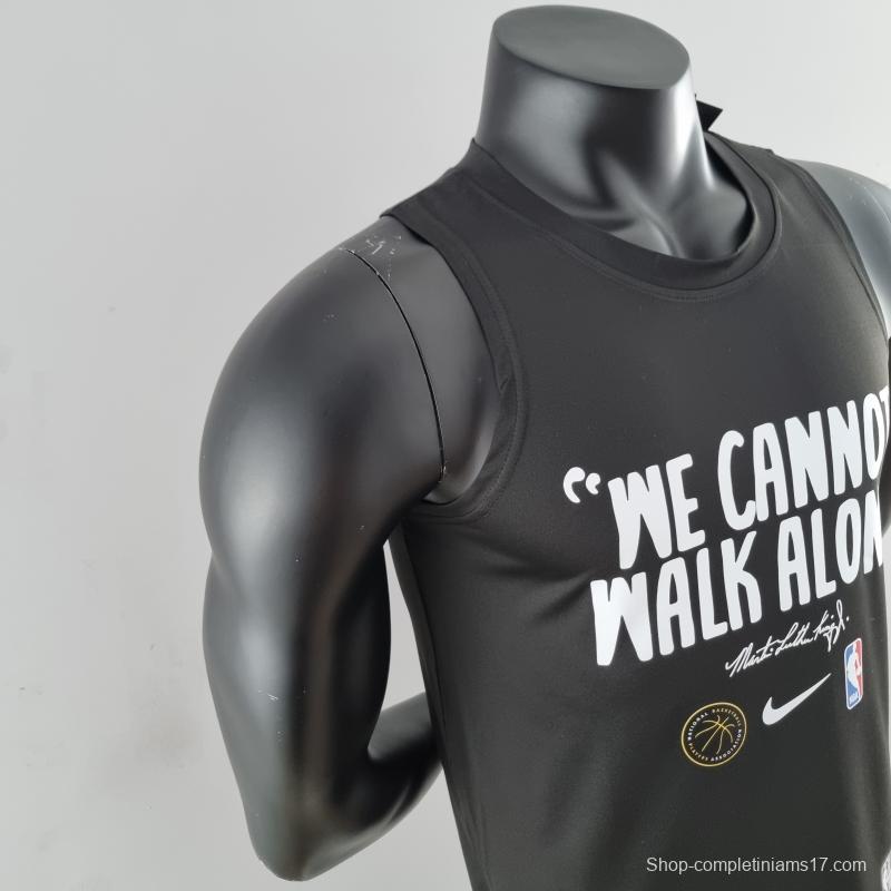 2022 Nike Black Vest Shirts "We Cannot Walk Alone"#K000204