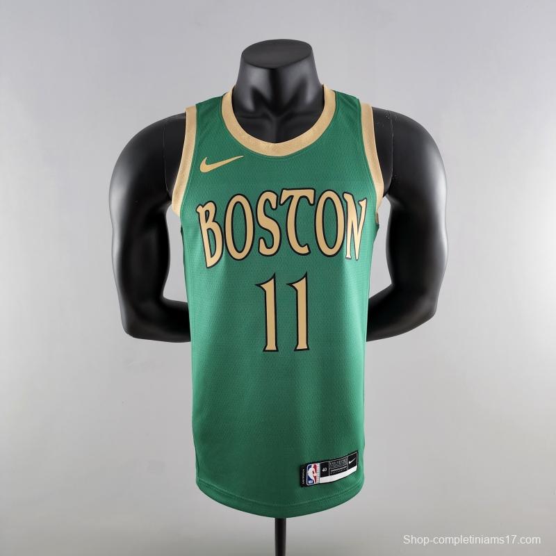 2020 IRVING #11 Boston Celtics City Edition Green NBA Jersey