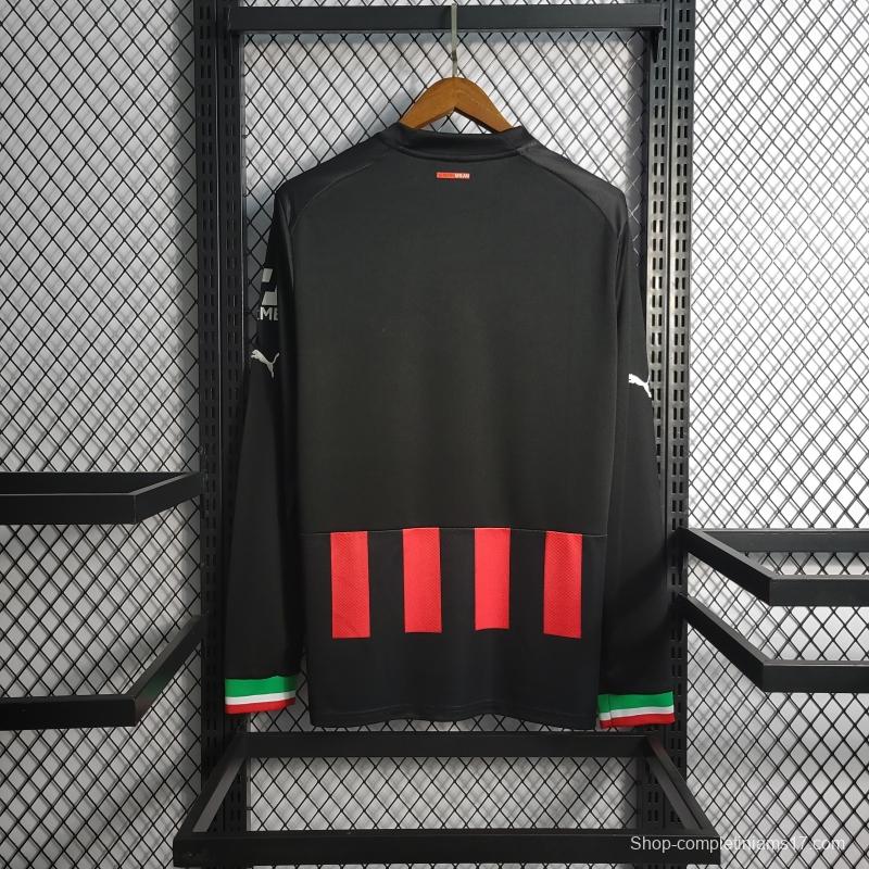 22/23 Long Sleeve AC Milan Home Soccer Jersey