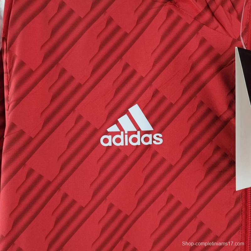 2022 Flamengo Windbreaker Red White Edge