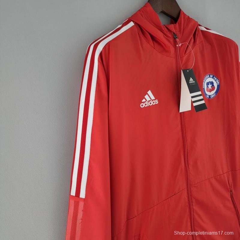 2022 Chile Windbreaker Red White