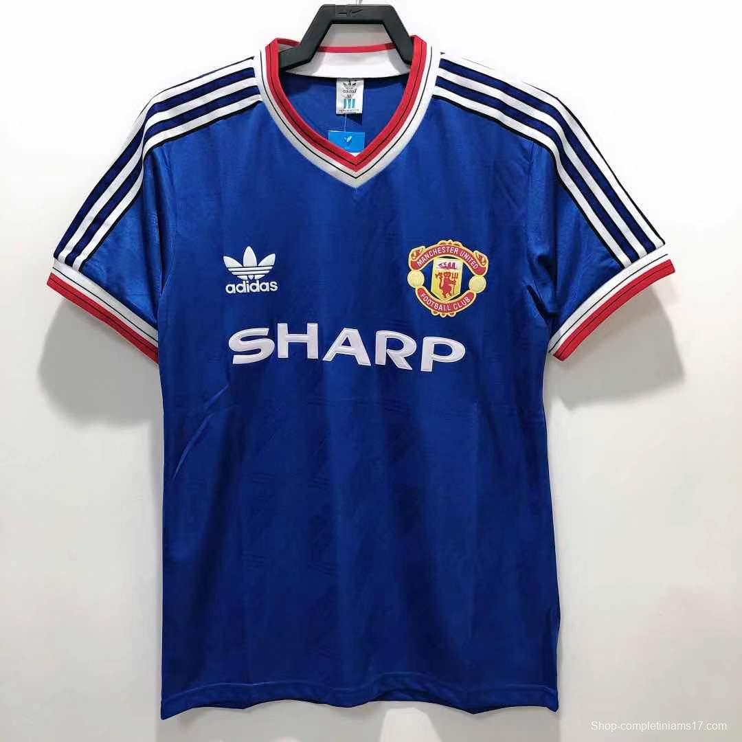 Retro 86/88 Manchester United Away Soccer Jersey