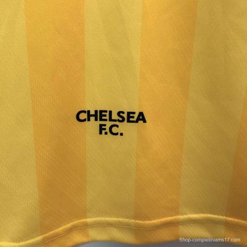 Retro 95/97 Chelsea Away Yellow Soccer Jersey