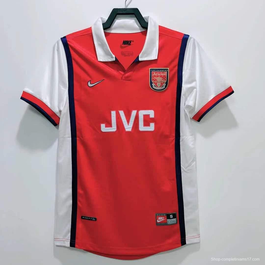 Retro 98/99 Arsenal Home Soccer Jersey