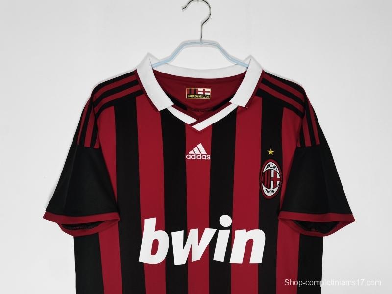 Retro 2009/10 AC Milan Home Soccer Jersey