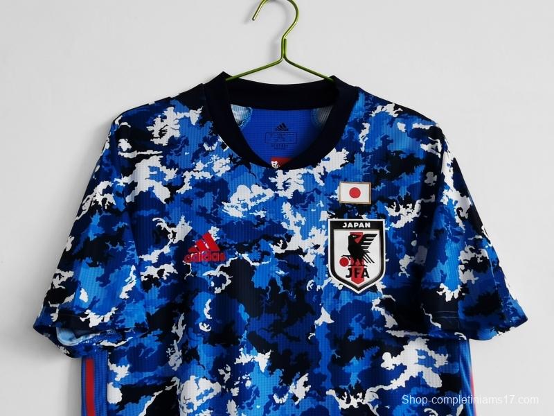 Retro Player Version 2020 Japan Home Soccer Jersey