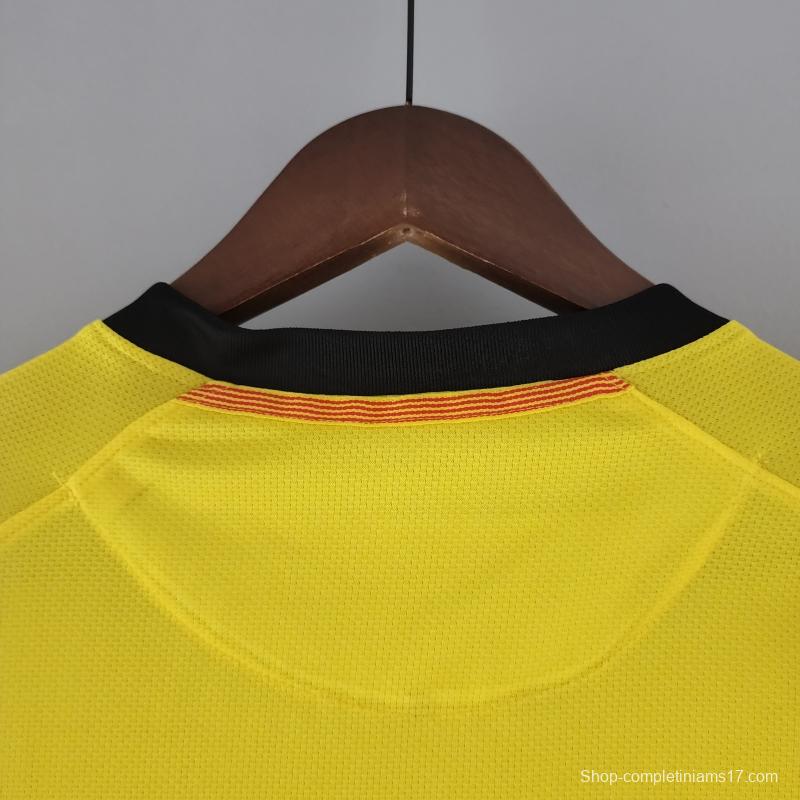 Retro 08/09 Long Sleeve Barcelona Away Soccer Jersey