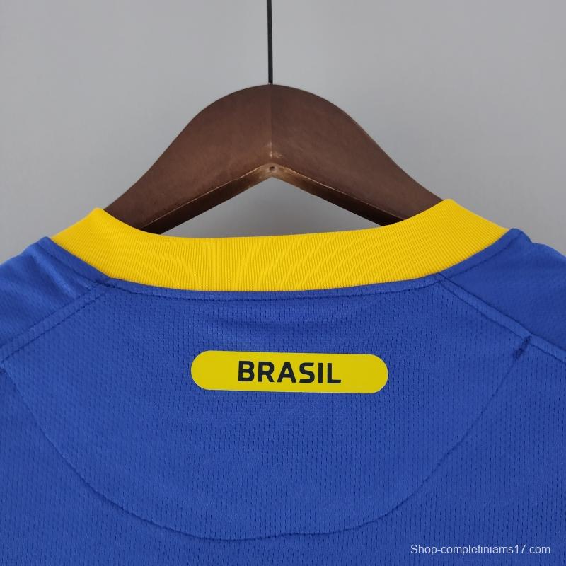 Retro 2010 Brazil Away Soccer Jersey