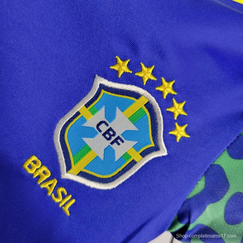 2022 Baby Brazil Away  9-12 Baby Soccer Jersey