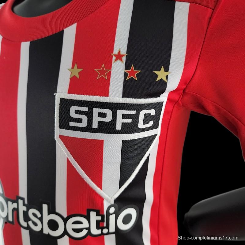 22/23 Kids Sao Paulo Away SIZE16-28 Soccer Jersey