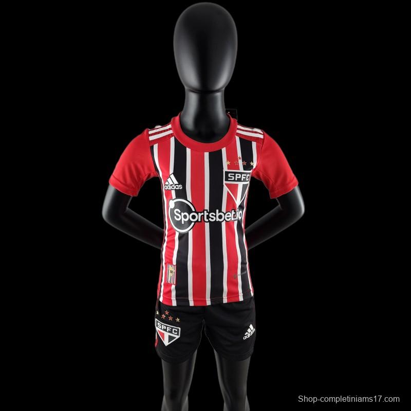 22/23 Kids Sao Paulo Away SIZE16-28 Soccer Jersey