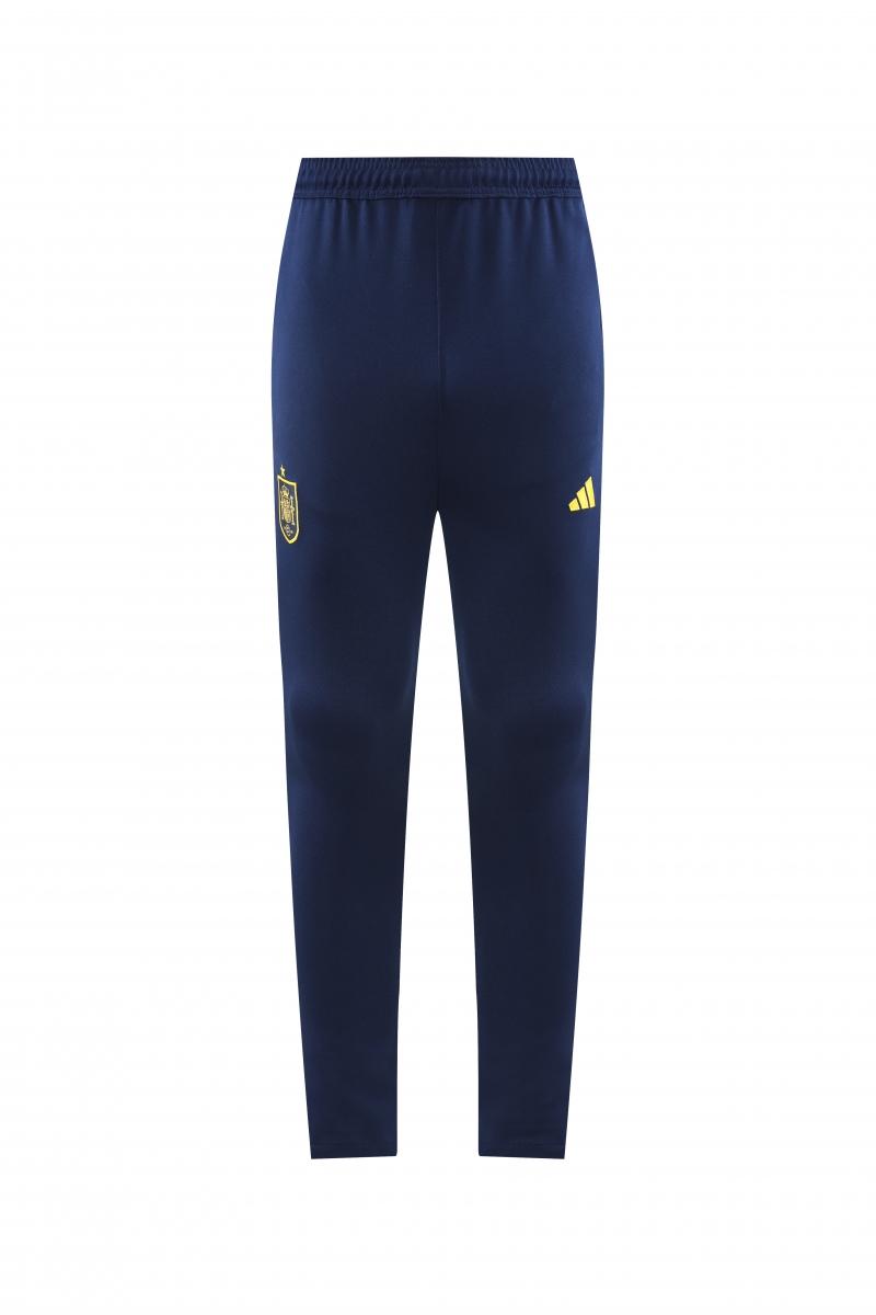 2022 Spain Navy Full Zipper Tracksuit