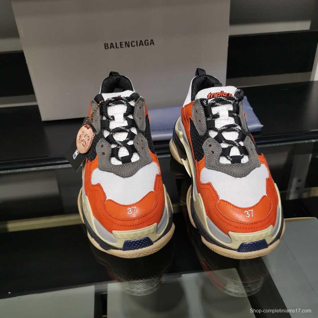 Men/Women Balenciaga Triple S Sneaker Orange Item Ab5580330