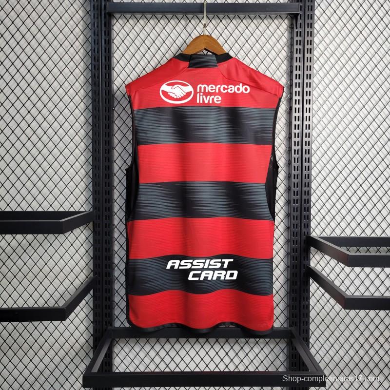 23/24 Flamengo Home Vest With  All Sponsors+Patches