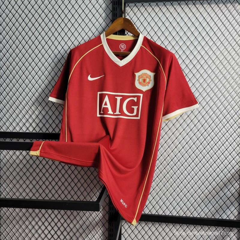 Retro 06/07 Manchester United Home Jersey