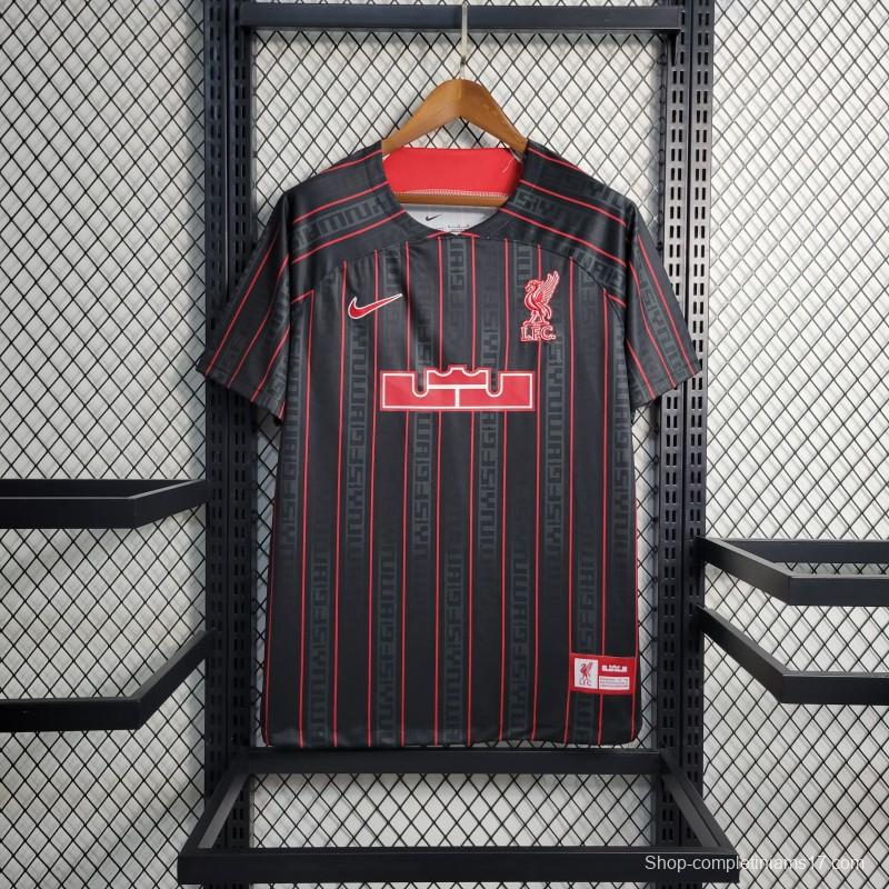 23/24 Liverpool x Lebron Black Jersey