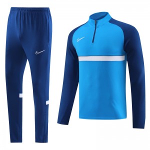 2023 NIKE Blue Half Zipper Jacket +Pants