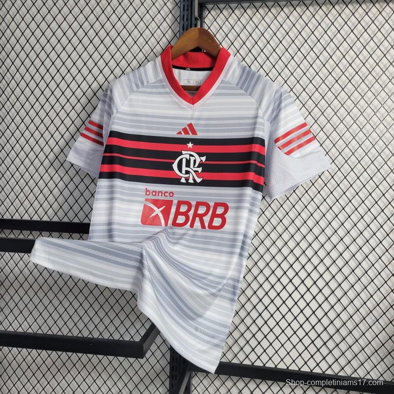 23-24 Flamengo Grey Stripe Special Edition Jersey