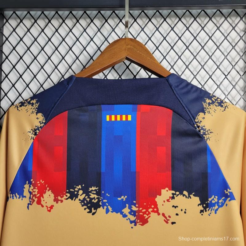 23-24 Barcelona Yellow Training Jersey