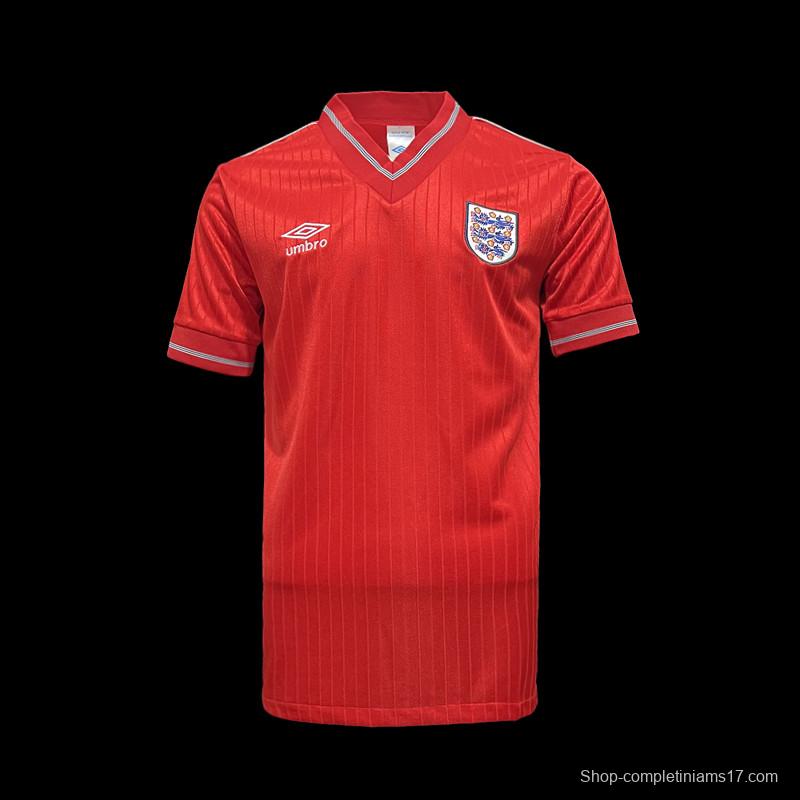 Retro 84/87 England Away Soccer Jersey