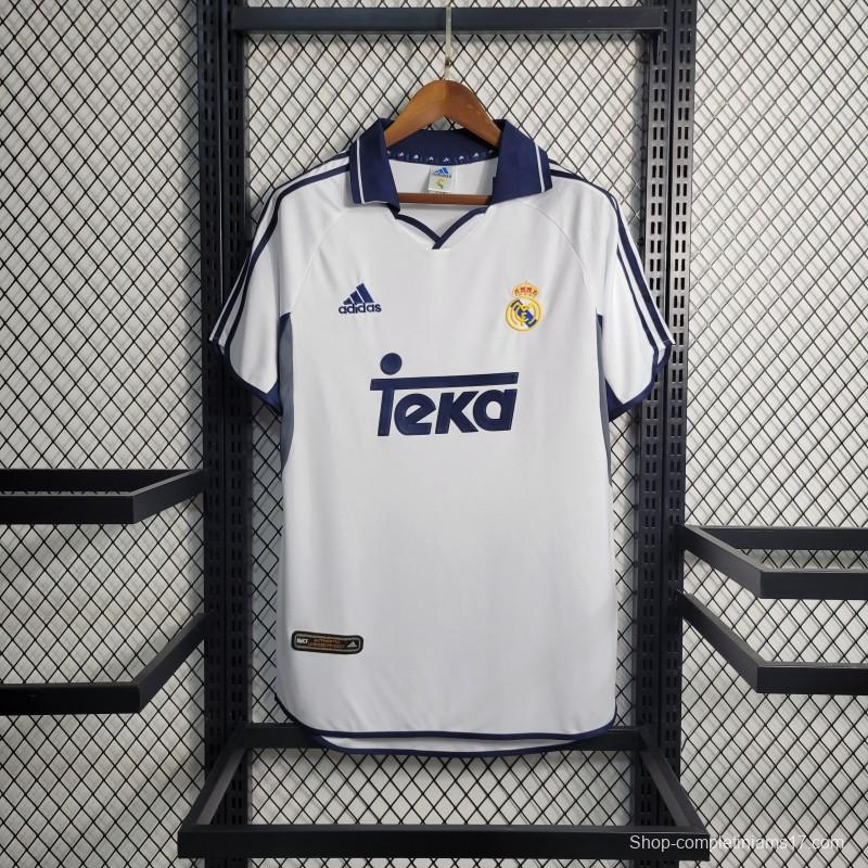 Retro 00-01 Real Madrid Home Jersey